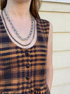 Vintage Italian Lorenzo Curb Chain Necklace