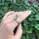 Two Tone Twist Modernist Diamond Ring