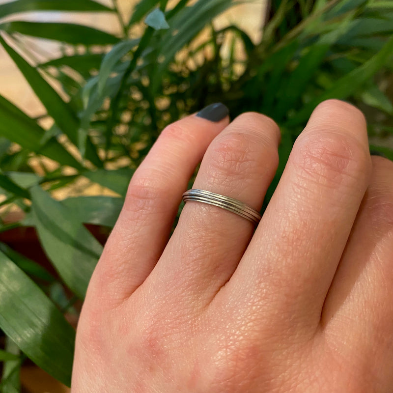 The Grace and Bob Platinum Wedding Band