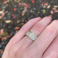 Wide 18k Gold Diamond Eternity Band