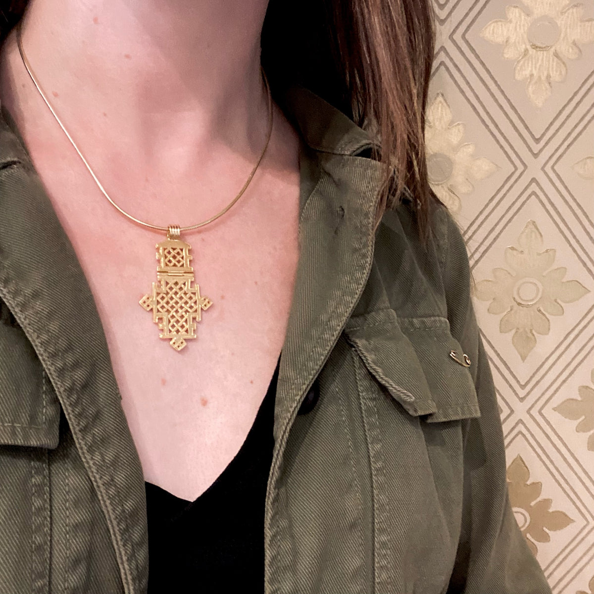 Heavy 18k Vintage Coptic Cross