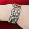 Delightful Daffodil Panel Bracelet by Danecraft