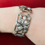 Delightful Daffodil Panel Bracelet by Danecraft