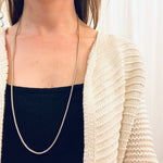 Vintage Supple Sterling Silver Snake Chain