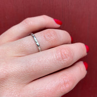 Platinum Topped 18k Gold Edwardian Wedding Band