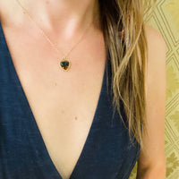 Charming Sweet Heart Agate Necklace