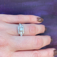 Bold & Pretty 1930s Deco Diamond Engagement Ring