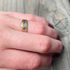 Elegantly Geometric English Sapphire & Diamond Band