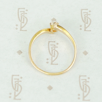 Adorable Edwardian Crossover Diamond Solitaire