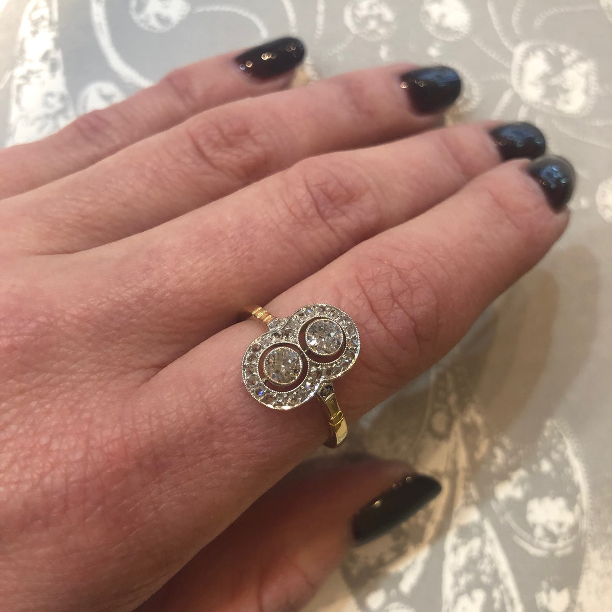 The Diamond Edwardian Infinity Ring