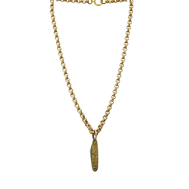 The Portland a one of a kind from The Tiny Knives Necklace Collection - Gem Set Love