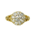 Chunky Old Mine Diamond Ring - Gem Set Love