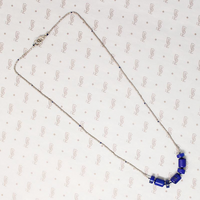 Ancient Lapis and Handmade Silver Bead Necklace by Ancient Influences