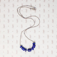 Ancient Lapis and Handmade Silver Bead Necklace by Ancient Influences