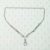 Niello Striped Married Chain with Rose Gold Details