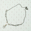 Niello Striped Married Chain with Rose Gold Details