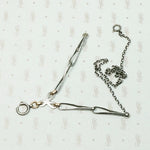 Niello Striped Married Chain with Rose Gold Details