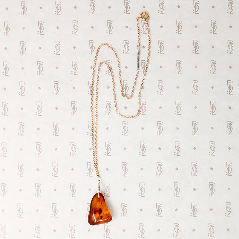 Rich Honey Amber Necklace by Ancient Influences