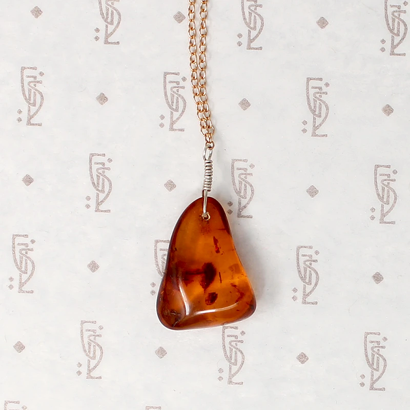 Rich Honey Amber Necklace by Ancient Influences