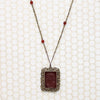Carnelian and Cut Steel Knotted Necklace by Ancient Influences