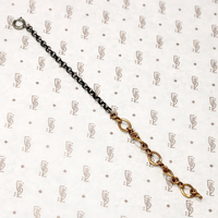 Rose & Silver Married Chain Bracelet
