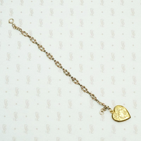 Green & Rose Gold Knot Bracelet with Heart Shaped Locket