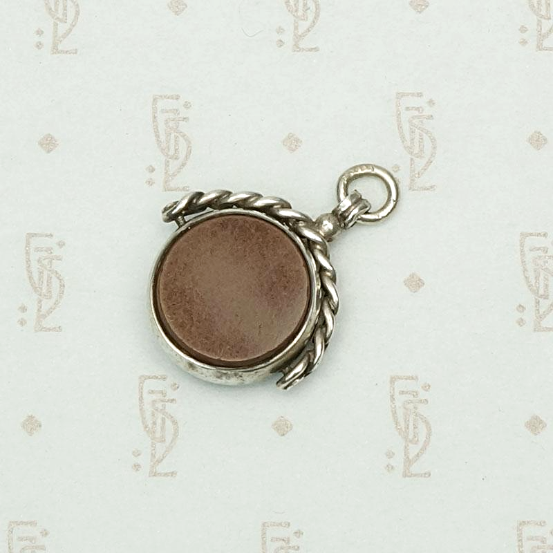 Bloodstone & Agate English Spinner Fob