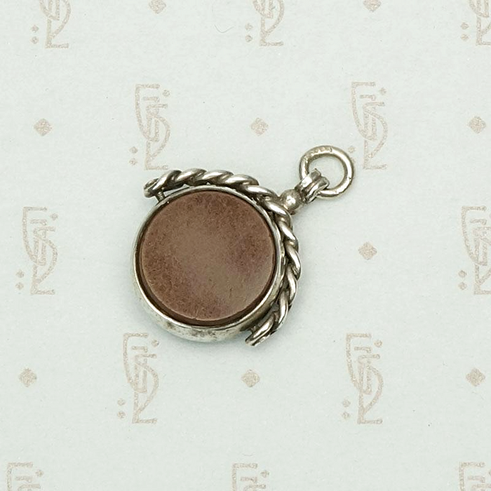 Bloodstone & Agate English Spinner Fob