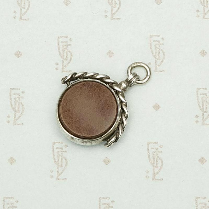 Bloodstone & Agate English Spinner Fob