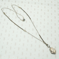 Triple Fancy Sterling Married Chain with English Locket