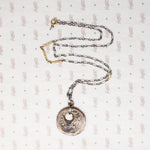 Ancient Copper Pendant on Mixed Metal Chain by Ancient Influences