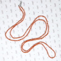 Blushing Pink Coral Long Strand Necklace