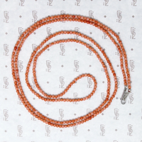Blushing Peach Coral Long Strand Necklace