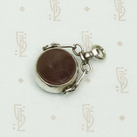 Turn of the Century English Bloodstone & Agate Fob