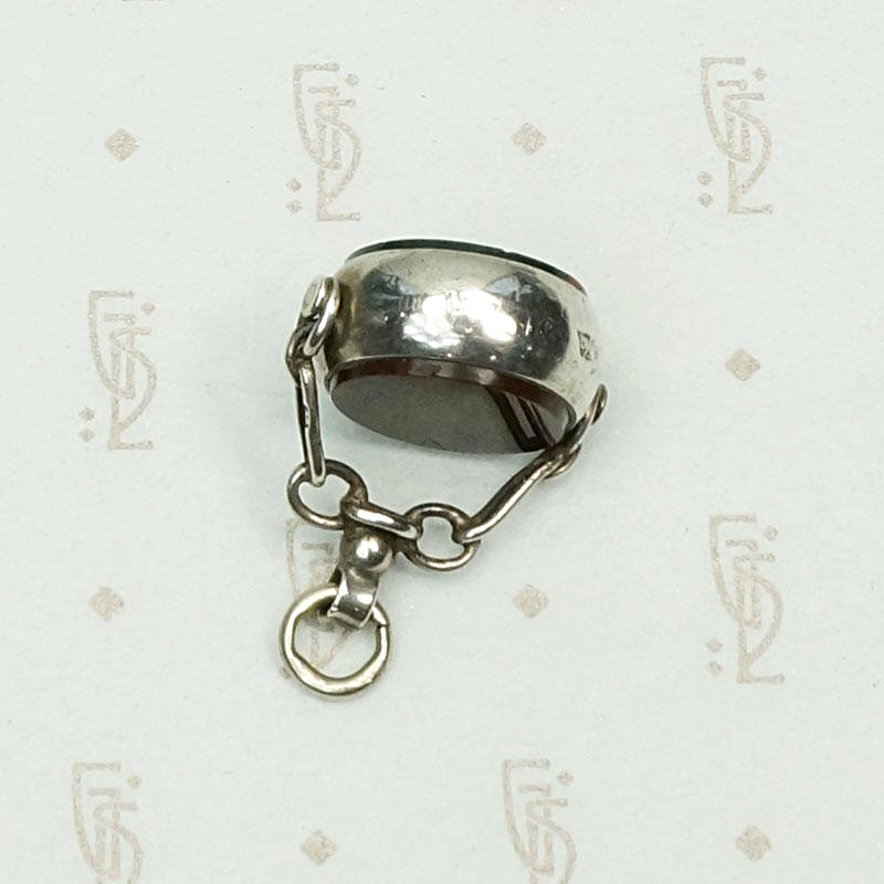 Turn of the Century English Bloodstone & Agate Fob
