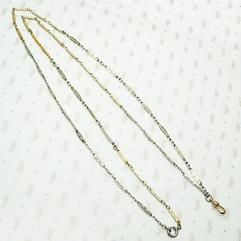 Fabulous Flat Links Two Toned Married Chain