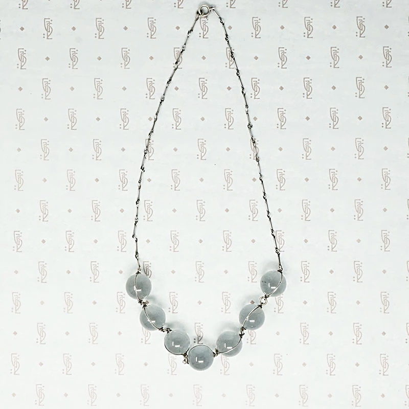 Luminous Pools of Light Rock Crystal Necklace