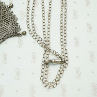 The Vienna Sterling Silver Chain Mail Purse Necklace