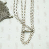 The Vienna Sterling Silver Chain Mail Purse Necklace