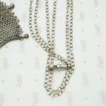 The Vienna Sterling Silver Chain Mail Purse Necklace
