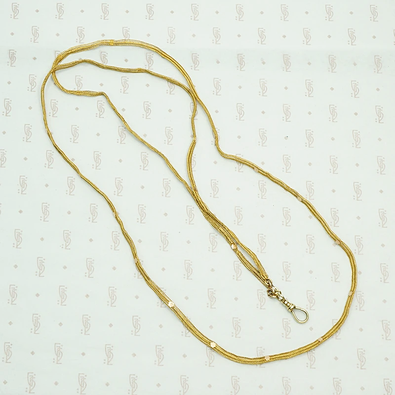 Fabulous Regency Floret Spangled Woven Gold Chain