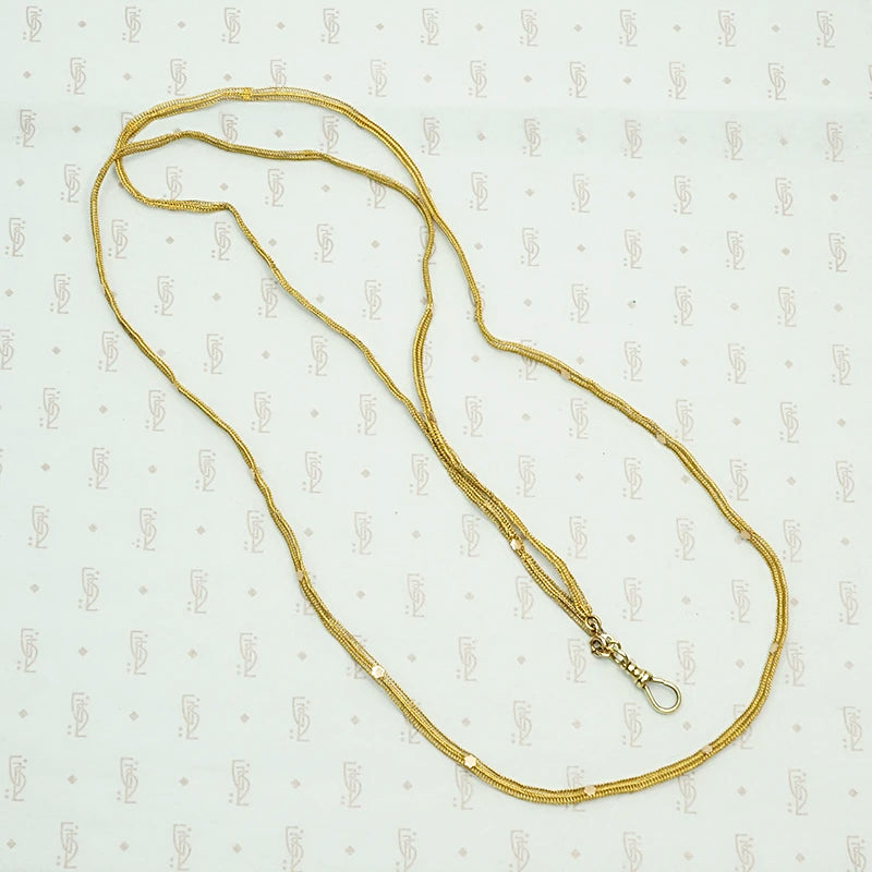 Fabulous Regency Floret Spangled Woven Gold Chain