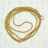 Fabulous Regency Floret Spangled Woven Gold Chain