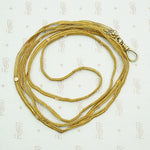 Fabulous Regency Floret Spangled Woven Gold Chain