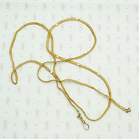 Fabulous Regency Floret Spangled Woven Gold Chain