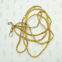 Fabulous Regency Floret Spangled Woven Gold Chain