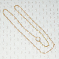 Fancy Clasp Knot Work Link Necklace