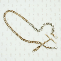 Victorian Curbs Two Toned Married Chain Necklace