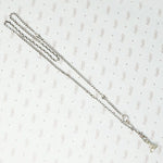 French Sterling Chain with Fleur de Lis Detail