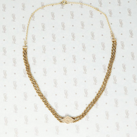 Romantic Floral Engraved Slide Choker